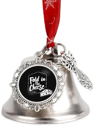 Fold in The Cheese Christmas Tree Bell,Ornaments Bells Decorations, Indoor Christmas Bell,Pendant Holiday Decoration