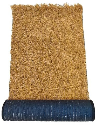 Künstliches Strohdach Matten, Mexikanische Reetdach Palmgras Rolle, Synthetisches Strohfliesen, Strohdach Deko, Entenblindgras, Für Garten, Ssonnenschirm, Pergola, Bar Deko(1x13m(3.28x42.65ft))