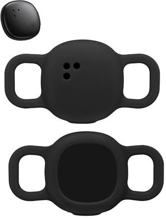 2pack Protective Case for Tile sticker 2024 Tags Anti-Loss Tracker Silicone Durable and Stylish Cover,Waterproof,Anti-fall,Dogs,Cats Locator Case, Black