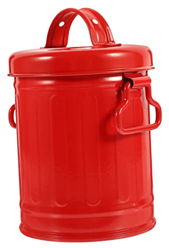 ULTECHNOVO Poubelle de Table en Fer avec Couvercle, Porte-stylo pour Bureau, Organisateur de Papeterie Compact et Fonctionnel pour Rangement Créatif
