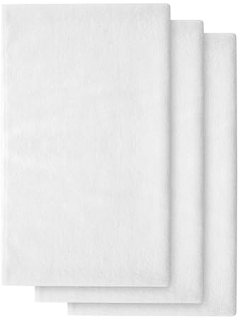 WOKEEPOW 3 Stück Wischmopp Mikrofasertücher Bodenwischtücher 75x50cm, Weiß | Reinigung Putzlappen, Mikrofaser Handtuch Groß Fensterputztücher, Küchentücher Reinigungstücher, Trockentuch Auto Spültücher