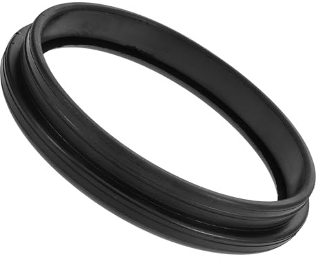 Zerodeko Anillo de Sellado de Goma para Tapa de Cubo de Leche Compatible Máquina de Ordeño, Fácil Instalación y Limpieza, Accesorio Negro para Cubeta