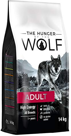 The Hunger of the Wolf Hundefutter für ausgewachsene und aktive Hunde aller Rassen, Trockenfutter mit hohem Kalorien- und Energiegehalt - 14 kg