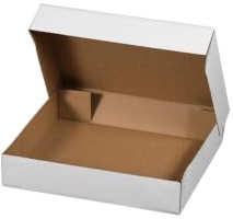KK Verpackungen Stülpdeckelkarton 400x300x80mm | 20 Stück, Versandkarton Wellpappe | Klappdeckel flach lieferbar | Textilversand Bekleidung Onlineshop | Faltkarton variable Füllhöhe