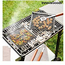 InnovaGoods® Sacchetti in rete per barbecue BBQNet (confezione da 2), mantengono il barbecue pulito e ordinato, con design a rete e maniglie, ideali per barbecue.