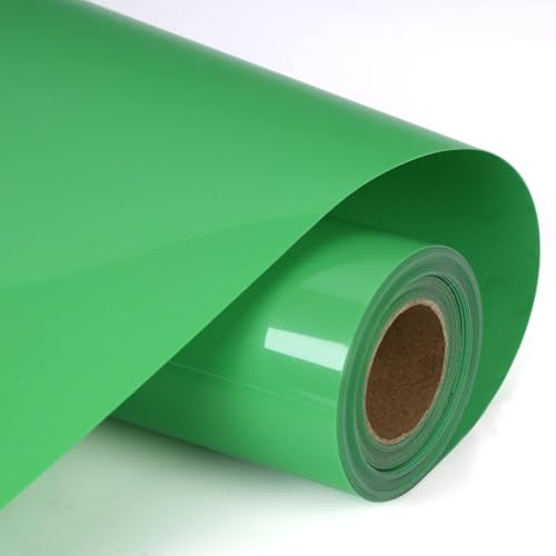 HIKENRI Sage Green Heat Transfer Vinyl Bundle 12 x 10 ft Rolls, Green HTV Vinyl for Silhouette Cameo Easy to Cut & Weed,DIY Heat Press Design for T-Shirt,Clothes,Hats and Other Textiles