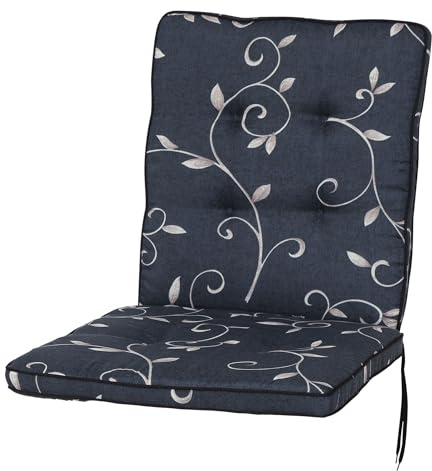 KETTtex 2223 Auflage für Niederlehner Excelsior von Royal Garden/MWH anthrazit Ranke Sitzpolster 95 cm