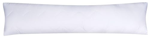 Moon Feeling sidosovkudde, quiltad extra fast fylld amningskudde, fyllningsvikt 1 600 g med dragkedja, 95° tvättbar (40 x 145 cm)