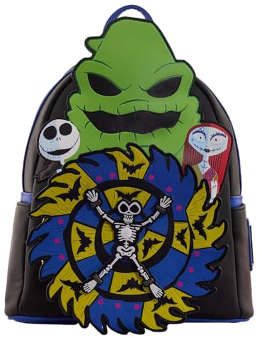 Loungefly Disney - The Nightmare Before Christmas 30th - Backpack - Disney: The Nightmare Before Christmas - Exclusivité Amazon - Sac Mignon à Collectionner - Idée de Cadeau - Produits Officiels