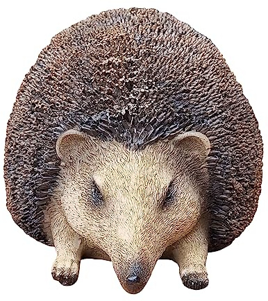 Fachhandel Plus Dekofigur Igel Helmut lebensecht Gartendeko Tierfigur Indoor Outdoor Gartenfigur