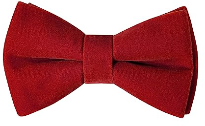 HOULIFE Fliege Herren - Verstellbare Fliege aus Samt Vorgebunden Fliege | Verstellbares Band, Einheitsgröße für alle, Leicht zu tragen, Geschenkbox-Paket, für Party & Hochzeit