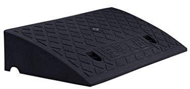 ANSNOW Tragbare Rampenmatte, Schwarzes Kunststoff-Dreieckskissen, Heimtreppe, Bordsteinrampen, Fahrrad, Motorrad, Bergauf-Matte, 5 Cm/7 Cm/11 cm/Schwarz/50 * 27 * 11Cm