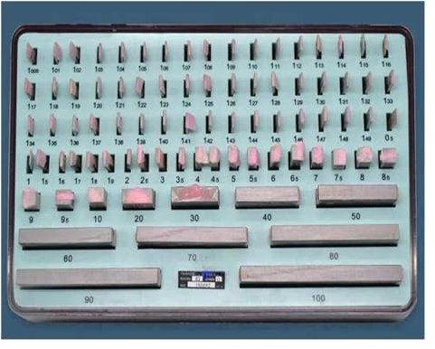 FUNTLY endmaße Set 0,5–100 mm Blocklehre, 83 und 87 Teile/Satz, 1 Klasse, 0 Klasse, Messschieber, Blocklehre, Inspektion, Blocklehre, Messinstrumente (Color : 83Pcs 1.005-100mm, Size : Grade 1)