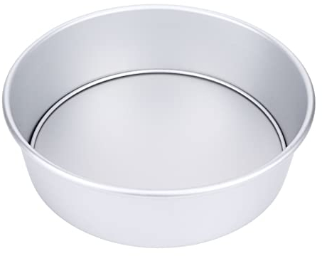 Gsycle Tortiera da 10 Pollici, Tortiera Rotonda Tortiera Tonda Stampo Per Torta Tondo Stampi Per Torta Rotondi Teglia in Alluminio con Base Rimovibile Per La Casa