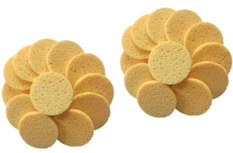 MAGICLULU 2 Sets Hautfreundliche Make-up-entferner-pads Gesichtsreinigungs-puff Runde Pads Schwammkissen Wattepads Für Den Täglichen Gebrauch 20 Stück * 2