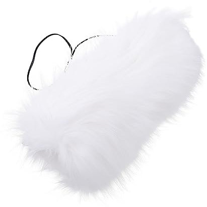 MUSISALY Winter Super Warmer Damen Kunstpelz Handwärmer Muff Dicke Plüschhandschuh Tasche Vielseitiger Haushalts-handwärmer in Weiß Leichte Weiche Handschuh-kuscheltasche Für Kalte Tage
