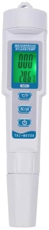 MZZYG Testeur De Nutriments Hydroponiques EC/Temp/PH, Analyseur D'acidité De Conductivité De Qualité De l'eau for Aquariums D'aquaculture Mesure PréCise