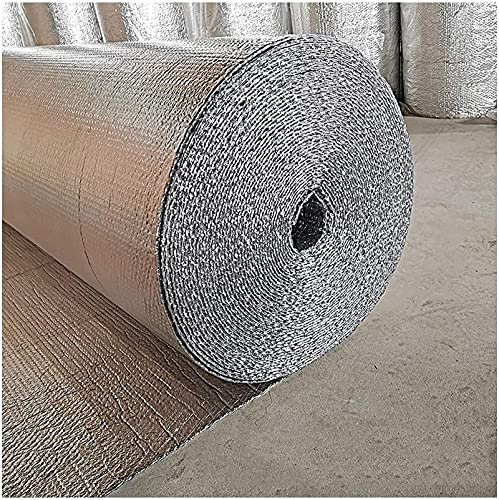 Doppelte wasserdichte Aluminiumschicht, Luftpolsterfolie, Isolierrolle, selbstklebend, Wärmespeicherung für Dachboden, Wand, Boot, Wohnwagen, Haus, Schuppen, verschiedene 1 x 30 m