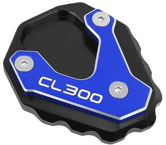 VQLDPX Motorrad-Ständerfuß-Seitenständer-Verlängerungspolster Für CL 500 300 CL300 CL500 2023 2024 Motorradständer Platte Verbreiterung(Blau,X-1)