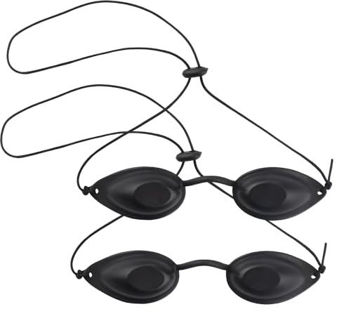 HFMYGS Solarium Brille, Rotlicht Brille, Schutzbrille Rotlichtlampe, Uv Schutzbrille, Augenschutz Infrarot Led, Verstellbar, Geeignet für SchöNheitsbehandlungen und BräUnungsschutz Im Freien