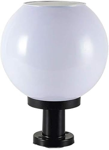 VUIKLCty Illuminazione Lampada Solare sferica sferica a Colonna, Impermeabile, da Tavolo, Decorativa, da Giardino, da Strada(30cm)