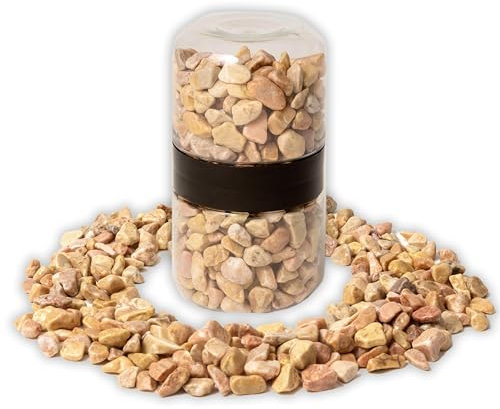 IPEA Sassi Decorativi Marroni per Giardino, Vasi, Acquario - 1 Kg - Pietre colori Misti con Dimensioni 8/10 mm - Ciotoli Piccoli da Esterno per Decorazione, Cortile, Artigianato - Sassi Naturali