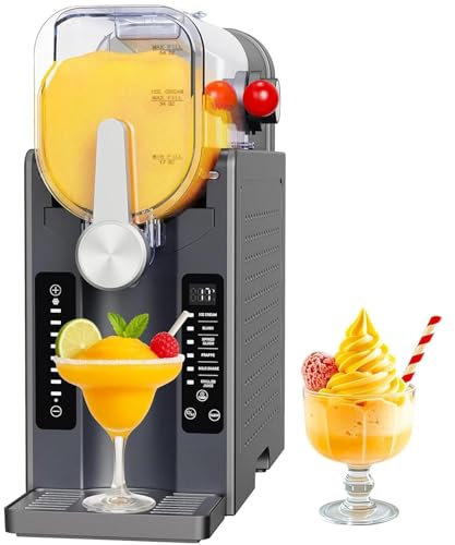 Máquina para hacer granizados de 1,6 l, ideal para el hogar, sin necesidad de hielo, con 6 programas preestablecidos para margaritas, granizados, frappés, batidos y más, con pantalla LED.