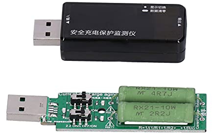 USB-Leistungsmesser-Tester, professionelles Blindstecker-Spannungsstrom-Multimeter zum Testen von Ladegeräten, Powerbanks, Computern, digitalen Geräten, ABS-Gehäuse, Leiterplatte