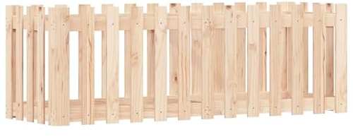 Clôture surélevée à lattes, 150 x 50 x 50 cm, en pin massif (non traité), durable, pour légumes et herbes, bois naturel pour l'entretien du jardin