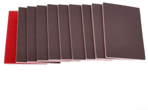 20 Schleifschwämme Multipack mit Körnungen von 120 bis 1000 zum Schleifen, Polieren, Glätten für Holz, Kunststoff, Metall, Trockenbau, waschbar und wiederverwendbar (500-600#)