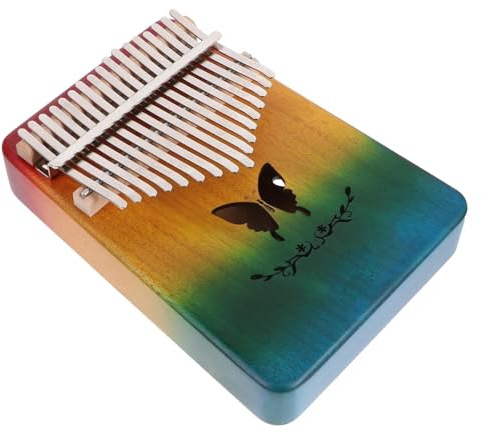 Kalimba De 17 Teclas Mini Piano Pulgar Instrumento Madera Para Decoración Adultos