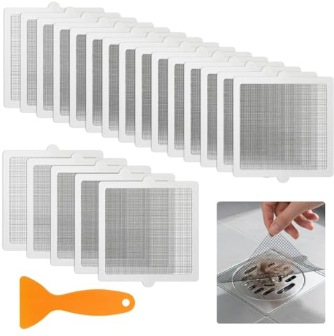 20 Piezas Filtro Pelos Desague Ducha Desechable