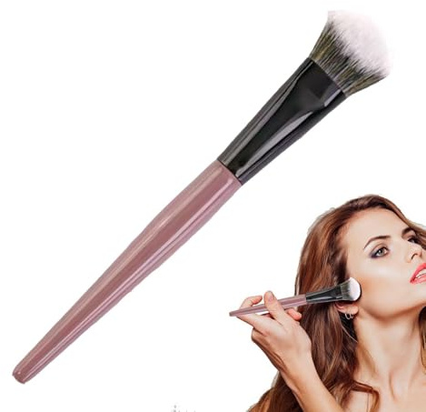 Pennello per Blush Strumento Di Sfumatura Portatile Da Viaggio Per Il | Pennello Bronzer Liquido Strumento Cosmetico per Sfumare Fard e Illuminante e Viso Adatto a Principianti e P