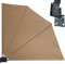 Quick Star - Abanico de protección Visual de 140 x 140 cm, de Tela, para balcón, protección contra el Viento, protección Solar, Arena