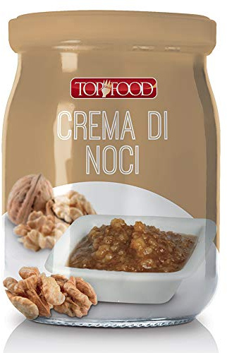 Crema di Noci | TopFood | 2 Confezioni Vetro da 520Gr | 1Kg | Alimentazione Vegetariana | Spalmabile | Alta Qualità Artigianale | Prodotto Gastronomia | Ristorazione