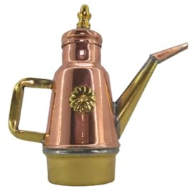 Ölkanne aus Kupfer und Messing mit Griff für die Küche, für Restaurant, Pizzeria 1/2, 500 ml, hergestellt in Italien
