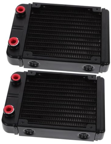 BELLIFFY 2piezas Radiador De Refrigeración Líquida Para Computadora Disipador De Calor Para Cpu y Tarjeta Gráfica Fácil Instalación y Mantenimiento Para Motos y Coches Eléctricos