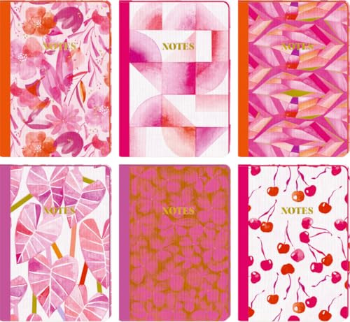 Notizhefte DIN A5: All about pink: Schreibheft | A5 | liniert | 48 S. | hochwertige Ausstattung | Für die Uni, Arbeit, oder Zuhause