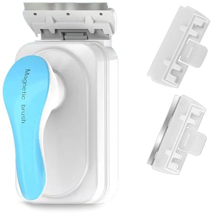 Scheibenreiniger Aquarium, Upgrade magnetisch Aquarium scheibenreiniger Schwimmender Scheiben Reinigungs Magnet für Aquarienscheiben mit 2 Abnehmbarem Schabern für Fischglasbecken aquarium zubehör (S)