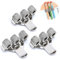 3 Stück Pen Holder with 3 Holes,Stiftehalter Taschenclip Stifthalter Clips,Stifthalter Krankenschwester,Metall Stifthalter,Edelstahl Stifthalter Clip,Metallstifthalter Ideal,Für Hause,ärzte (Silber)