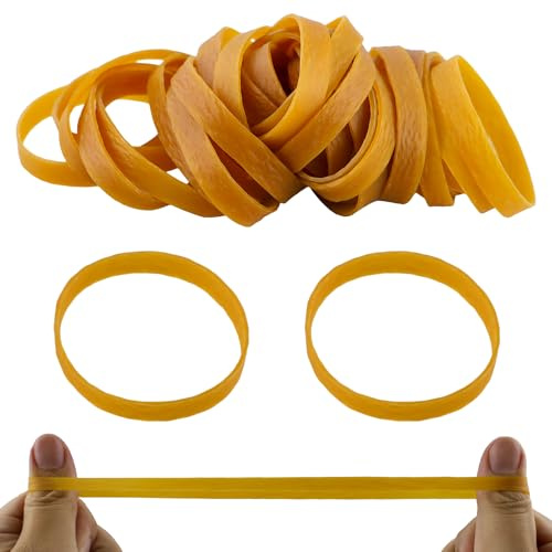 32 stycken gummiringar, gummiband, 20 x 1 cm elastiskt gummi, gummiringar bred tung last, återanvändbara tjocka hushållsgummi, gummiband stora för kontor, hem, skola, camping