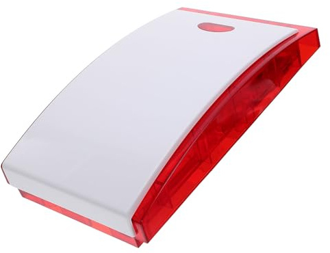 PENIKOKO Alarme Sonore et Lumineuse Extérieure Filaire Ip65 12V Sirène Antivol Stroboscope Étanche pour Protection Bureaux Entrepôts et Sites Industriels Avertisseur de Sécurité Fiable