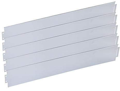 Wiltec Rasenkante aus Stahl 20 m Beetumrandung bestehend aus 20 Elementen je 100 x 14 cm, Beeteinfassung als Stecksystem, verzinkte Mähkante