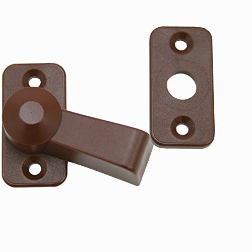 Drehriegel Türhalter Türfeststeller Wohnwagen Wohnmobil Caravan Boot Dunkelbraun