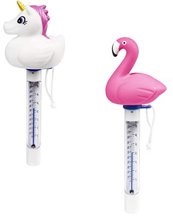 Bestway 58595 Termometro Galleggiante Fenicottero e Unicorno