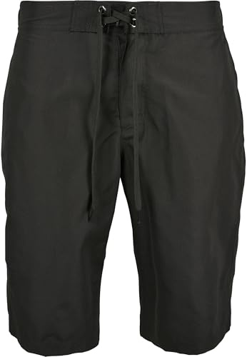 Urban Classics Badbyxor för män, Board Bermudashorts, långa badbyxor med dragsko i midjan, finns i 2 färger, storlekar S–XXL, svart, XXL