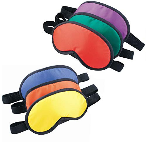 Spordas Augenbinden für Kinder 6er Set Schlafmasken Blinde Kuh
