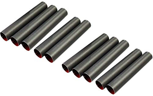 rukauf Schaumrollen-Formen 10 Stück klein (8 cm x 1,3cm) Antihaft-beschichtet Teflon Traditionelle Backform Schillerlockenform Gerade Röhrchen Spritztüllen Sahnerollen