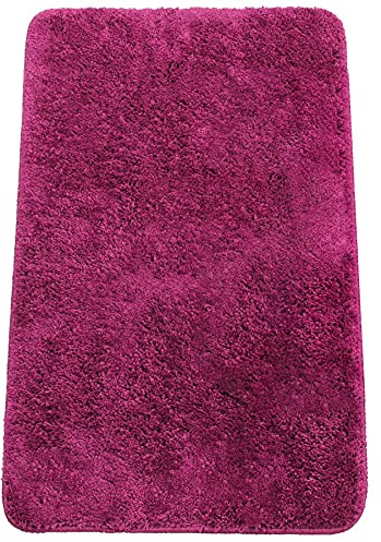 Brandsseller Tapis de Bain 60x90 cm Tapis de Salle de Bain Paillasson de Salle de Bain rectangulaire Chenille antidérapant Absorbant Lavable en Machine - Baie