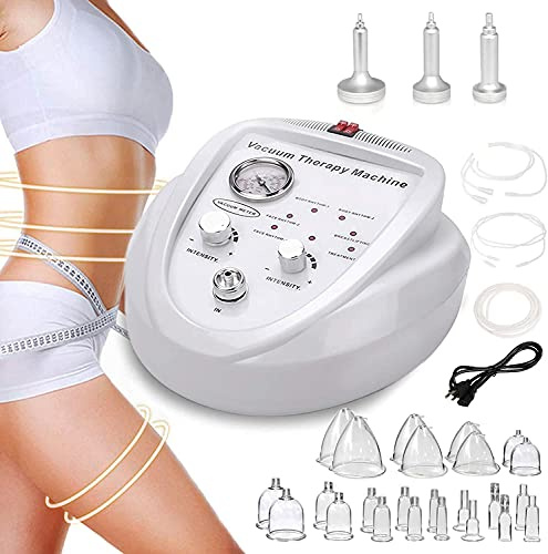 DZTBX Macchina per la Terapia del Vuoto Massaggio Body Sculpting Shaping Linfodrenaggio Spa Skin Lift Machine Cupping Massager con 30 Tazze e 3 Pompe